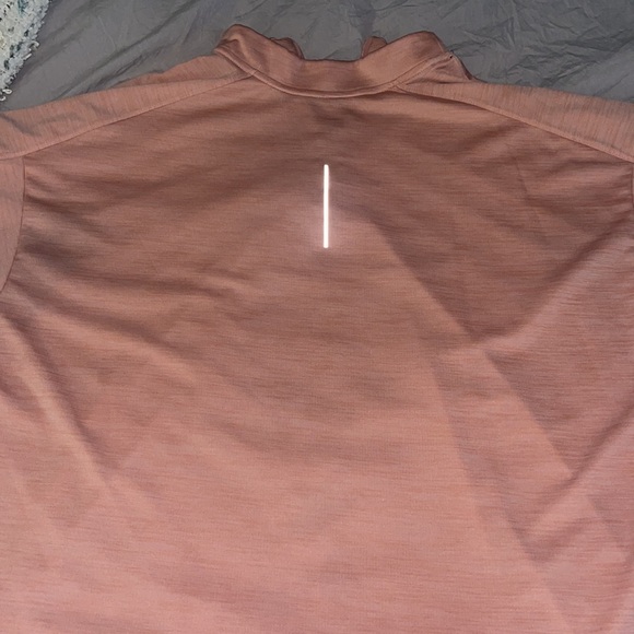 nike peach half zip